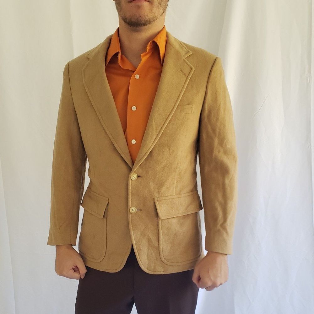 70s/80s Tan Wool Blazer